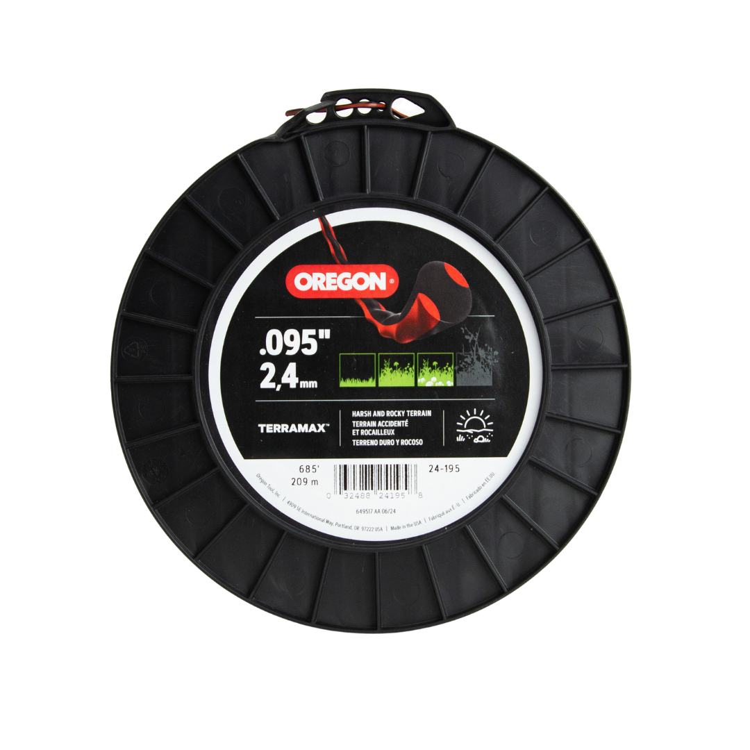 Oregon TerraMax Rasentrimmerfaden – 0,95 Zoll Durchmesser, 0,5 Kg, Für Raues Gelände