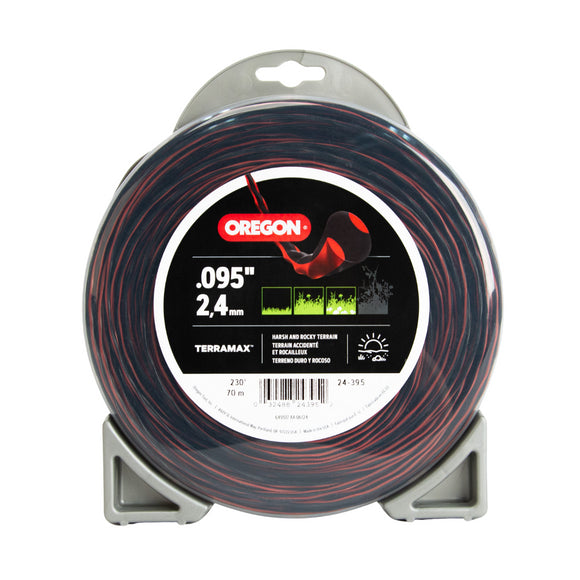 Oregon 24-395 Terramax Trimmer Line, Oval Twist .095 1Lb Donut