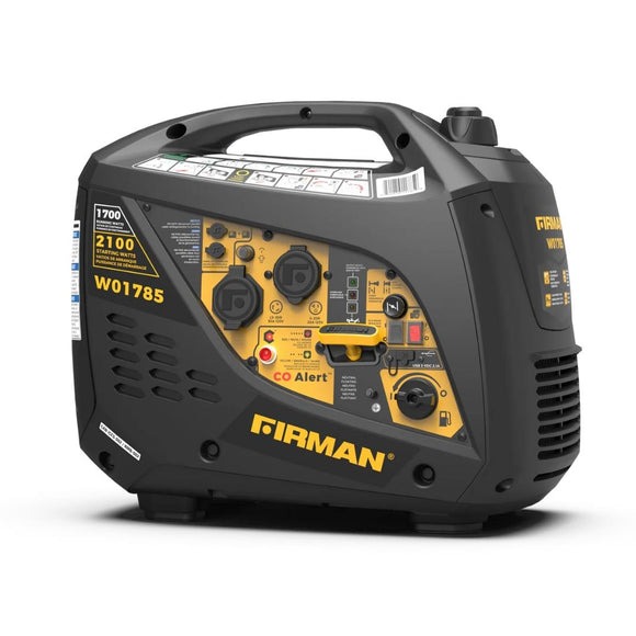 Firman W01785 Whisper Series Inverter Generator, 2100 Running Watts w/ CO Alert