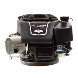 A Briggs & Stratton 1000 Series vertical engine, displaying the front view with the brand logo, model number, and Torque specifications.