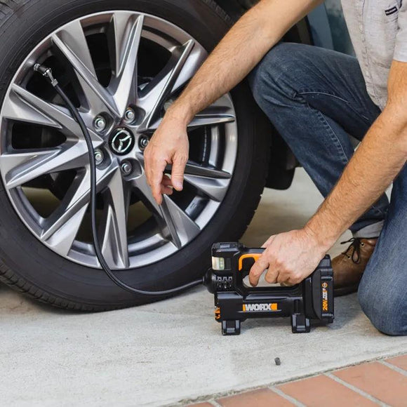 Worx WX092L Cordless 20V Power Share Portable Inflator Air Pump