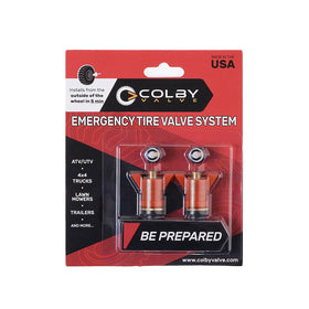 LockNLube CV-EV1 Colby Valve, Emergency Tire Valve System (Red)