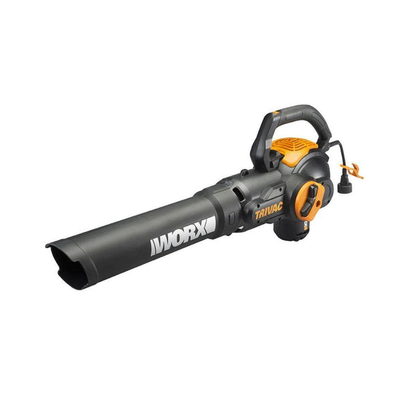 Worx WG512 Corded 12 Amp 600 CFM TriVac 3-in-1 Blower, Mulcher & Yard Vacuum