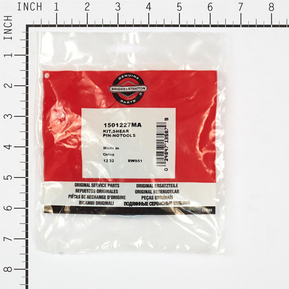 Murray 1501227MA Kit, Shear Pin (No Tools Required)