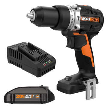 Worx WX352L Cordless 20V Nitro Power Share 1/2" Hammer Drill