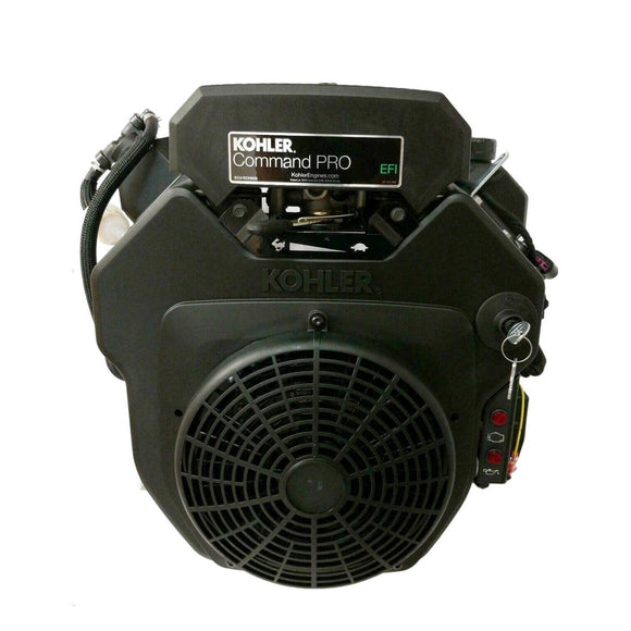  Black Kohler ECH749 vertical EFI engine with air filter and fuel injection system