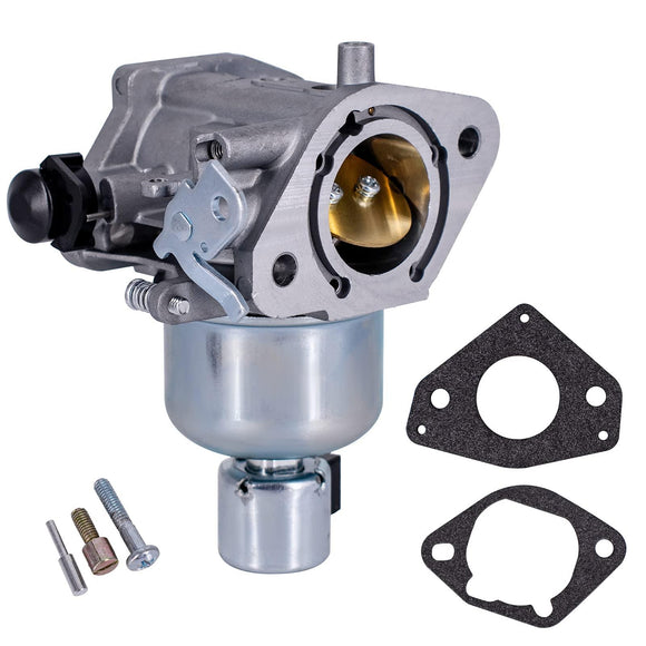 Kohler carburetor kit with silver carb body, gaskets, and small parts