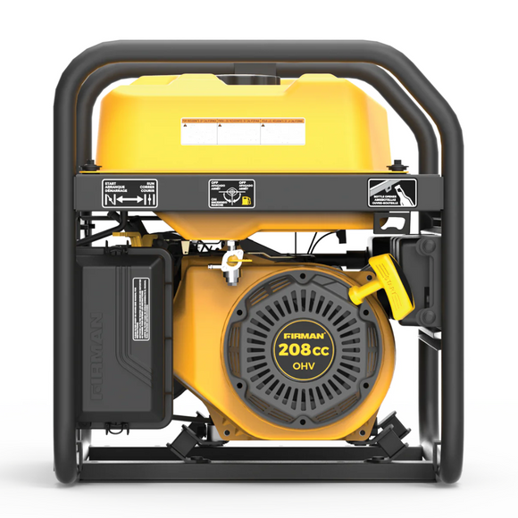 Firman P03606 Portable Gas Generator, 4550W Recoil Start 120/240V