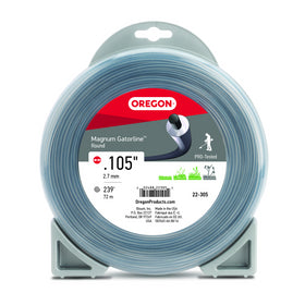 Oregon 22-305 Round Magnum Gatorline, .105" Gauge, 1 lb Donut, 228'