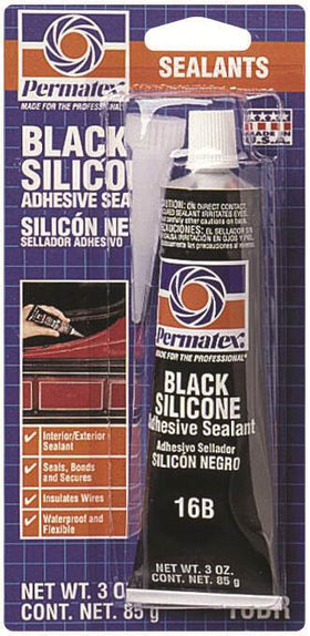 Oregon F81158 Permatex Black RTV Silicone, 3oz