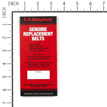Murray 2103056SM Belt, Jacket 2.687 X 6.01 - 0