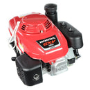 Red Honda GXV160-N1XM vertical engine with black air filter cover and recoil starter