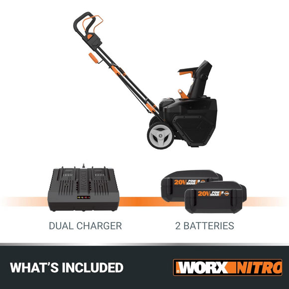 Worx WG471 Cordless 40V Nitro Power Share 20" Snow Blower