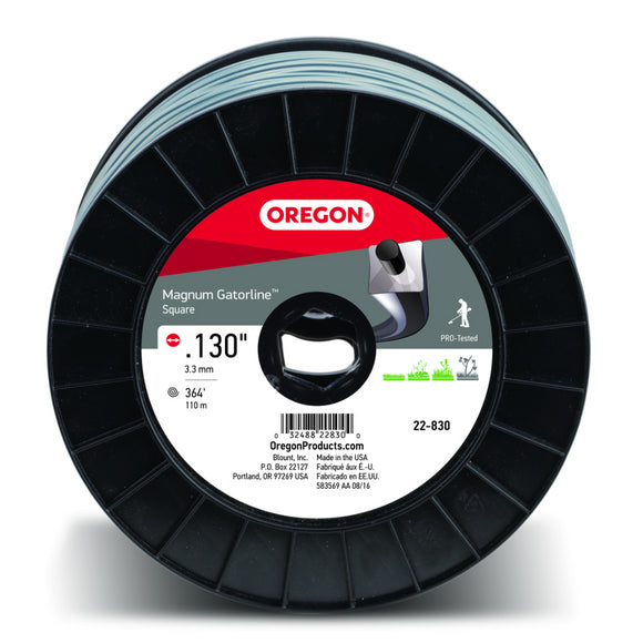 Oregon 22-830 Magnum Gatorline Square String Trimmer Line .130" Dia. 3lb. Spool