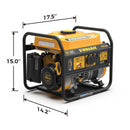 Firman P01204 Portable Gas Generator, 1500W Recoil Start w/ CO Alert-6