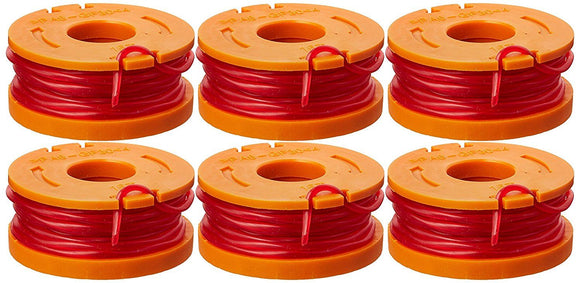 Worx WA0010 6-Pack Trimmer Spool Line, 10-Foot
