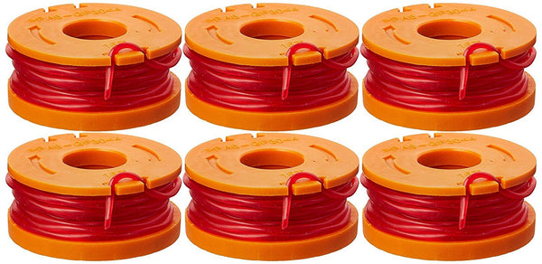 Worx WA0010 6-Pack Trimmer Spool Line, 10-Foot