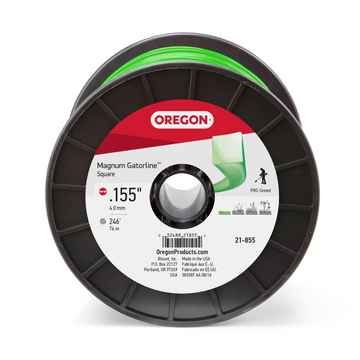 Oregon 21-855 Square Gatorline, .155" Gauge, 3 lb Spool
