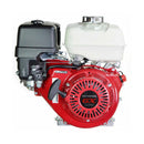 Honda GX270 HA2 Horizontal Engine, red with black and white accents, showcasing the engine block, oil filter, and air filter.