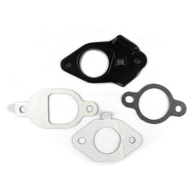 Small gray Kohler carburetor spacer kit with round metal ring and smooth surface finish