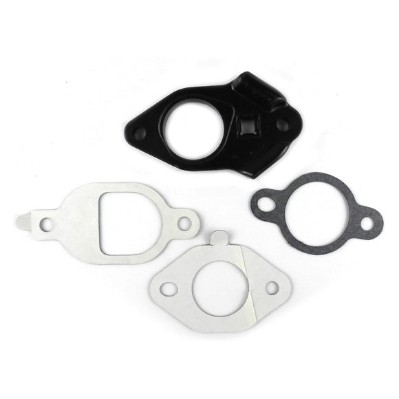 Small gray Kohler carburetor spacer kit with round metal ring and smooth surface finish