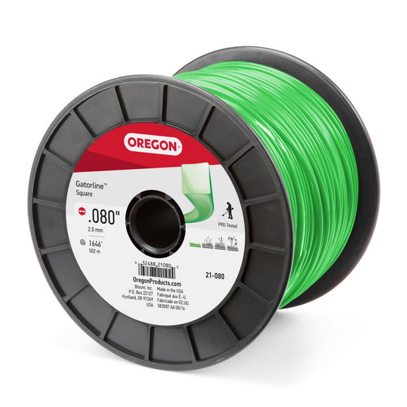 Oregon 21-080 Square Gatorline, .080" Gauge, 5 lb Spool