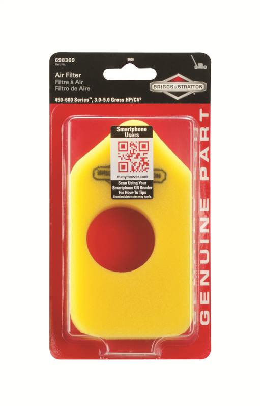 Briggs & Stratton 5088K Air Filter (3.5 - 4.5 HP with Plastic Air Cleaner Housing)