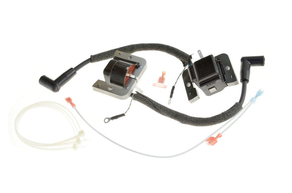 Black Kohler MDI module conversion kit with attached red and yellow wiring connectors