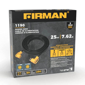 Firman 1190 Cord, 14-50P To 14-50R, 25'