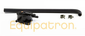 Small black Briggs & Stratton fuel pump with three hose ports and mounting points