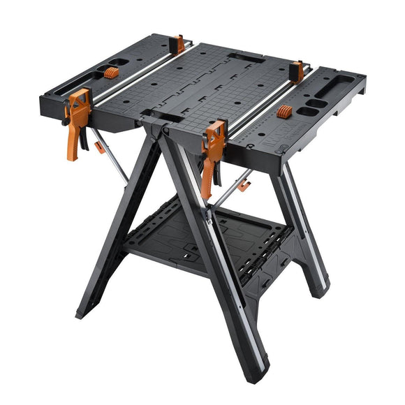 Worx WX051 Pegasus Folding Work Table & Sawhorse, 31" x 25" x 32"