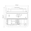 Firman P01201 Portable Gas Generator, 1500W Recoil Start-6