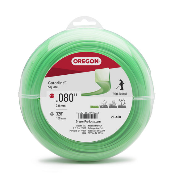 Oregon 21-480 Square Gatorline, .080" Gauge, 1 lb Donut