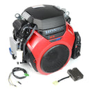 Large silver Honda iGX800-TXA2 EFI V-twin engine with black filter housing and wiring harness