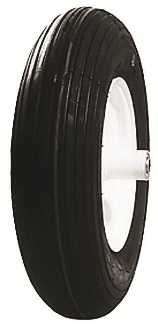 Oregon 72-420 480/400-8 Industrial Wheelbarrow Wheel 2-Ply Rib Tread