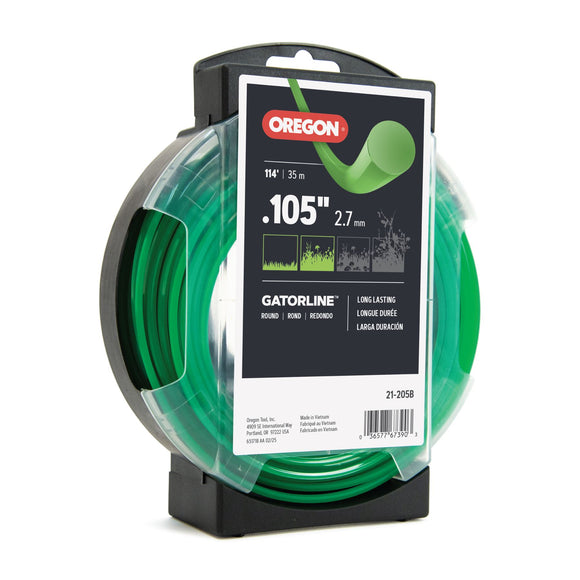 Oregon 21-205B Round Gatorline, .105" Gauge, 1/2lb Donut
