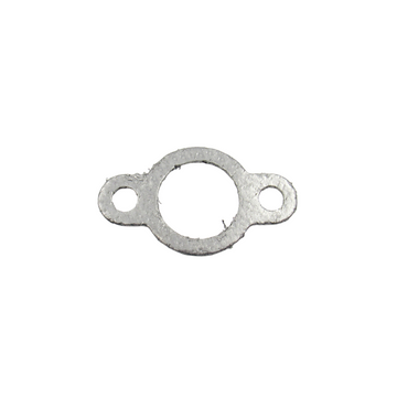 Flat exhaust manifold gasket with bolt holes and metal or composite material