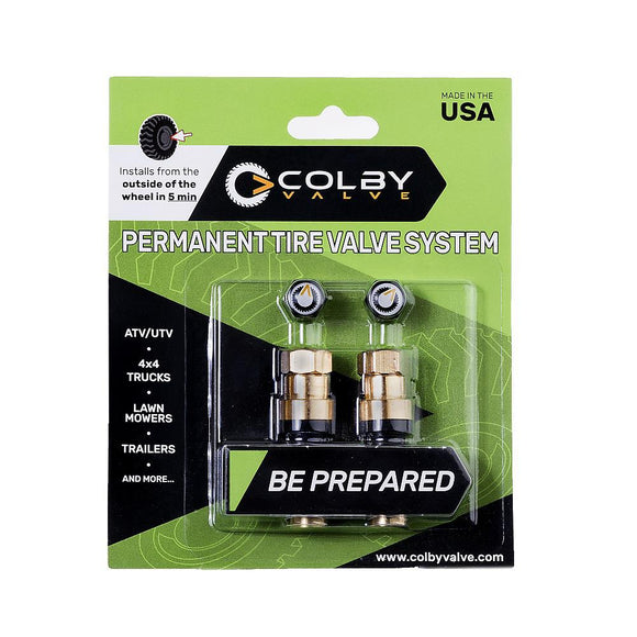 LockNLube CV-PT2 Colby Valve, Permanent Tire Valve System (Green)
