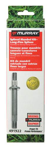 Murray 491922MA Splined Jackshaft Kit (Threaded & Splined; 7.89"), Replaces 91922