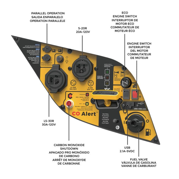 Firman W01785 Whisper Series Inverter Generator, 2100 Running Watts w/ CO Alert