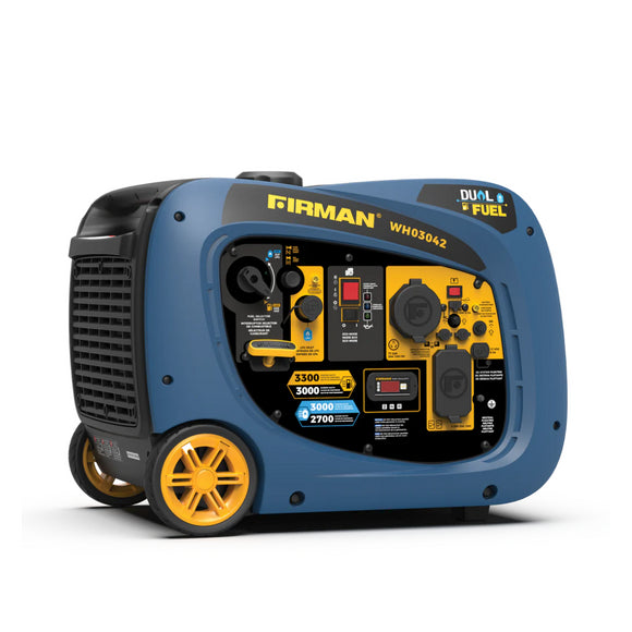 Firman WH03042 Whisper Series Dual-Fuel Whisper Generator, 2700/3000W (Gas/LP)