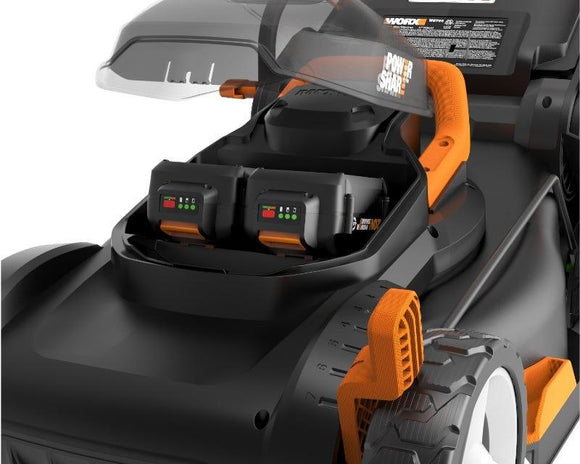 Worx WG743 Cordless 40V Power Share 17" Push Lawn Mower