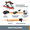 Worx WX530L Cordless 20V Power Share 6.5" ExacTrack Circular Saw-7