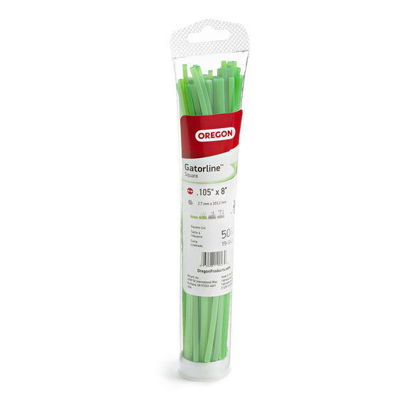 Oregon 19-042B Square Gatorline, .105" Gauge, 8", 50 Pieces