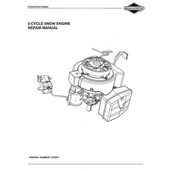 Briggs & Stratton 276535 Replacement Engine Manual, 2-Cycle