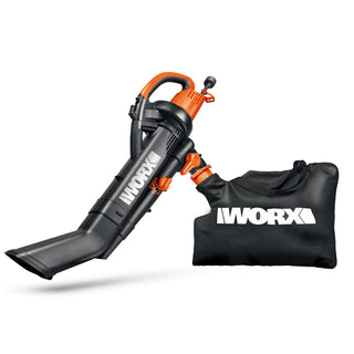 Worx WG505 120V Electric Trivac Blower/Mulcher/Yard Vacuum w/ Metal Impeller